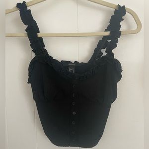 Sexy Plain Black tank top